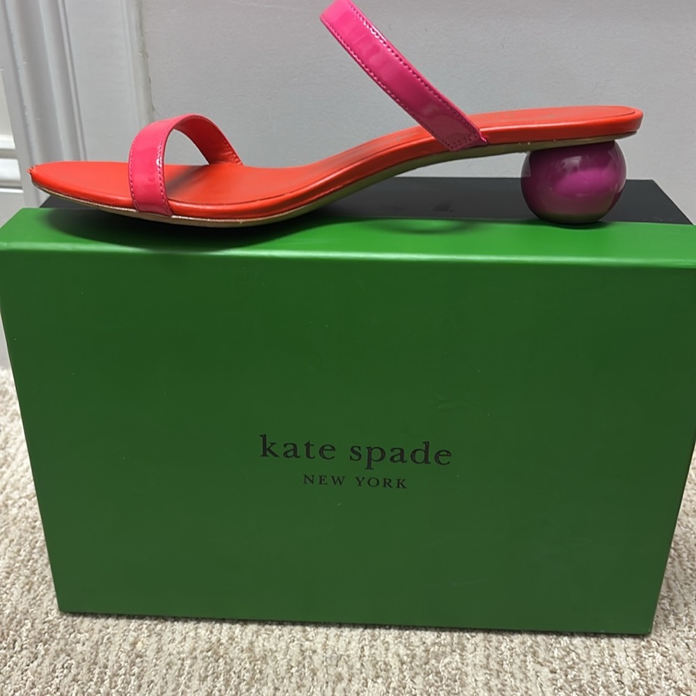 Hot pink & coral Kate Spade Sandals
